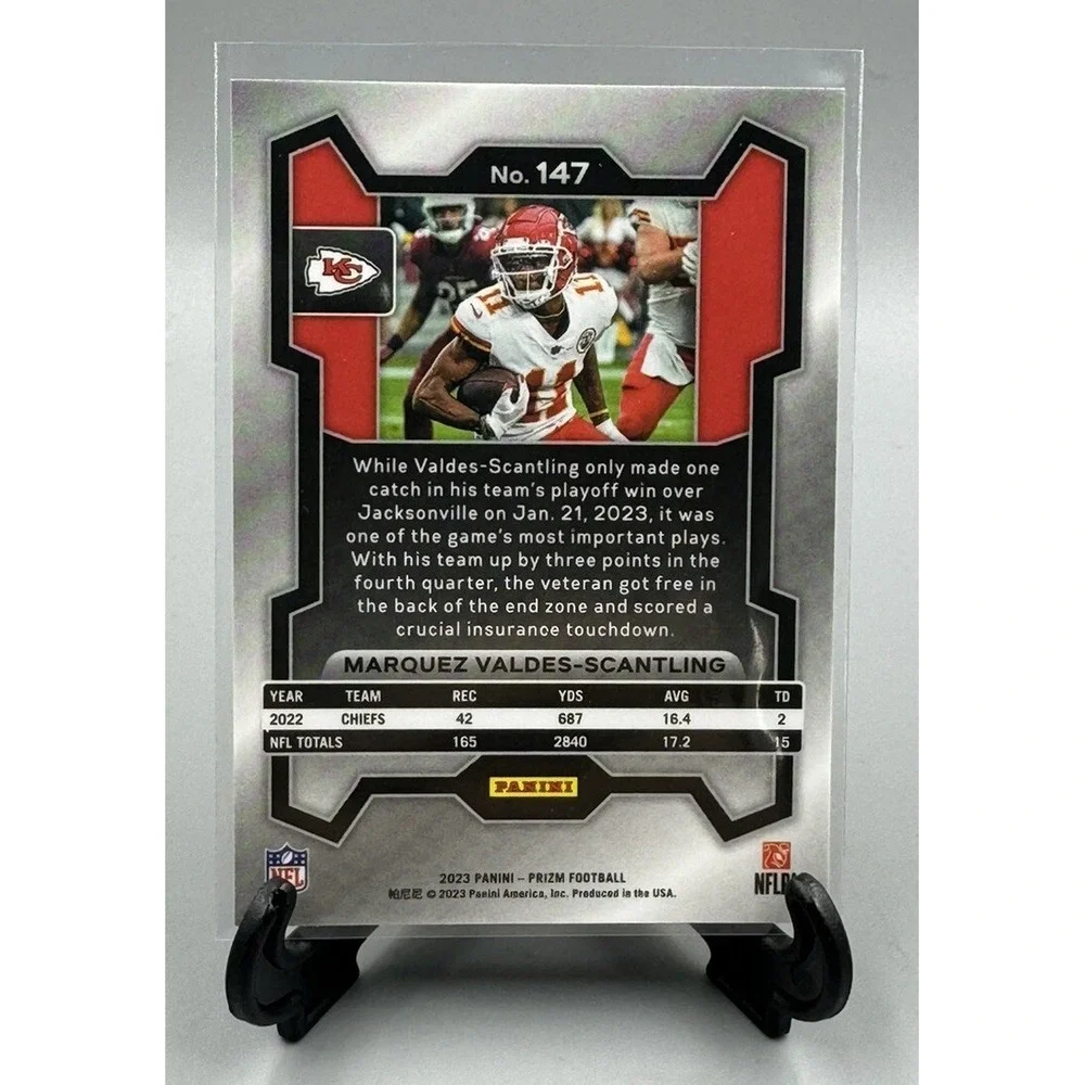2023‎ Prizm Football #147 Marquez Valdes-Scantling Kansas City Chiefs